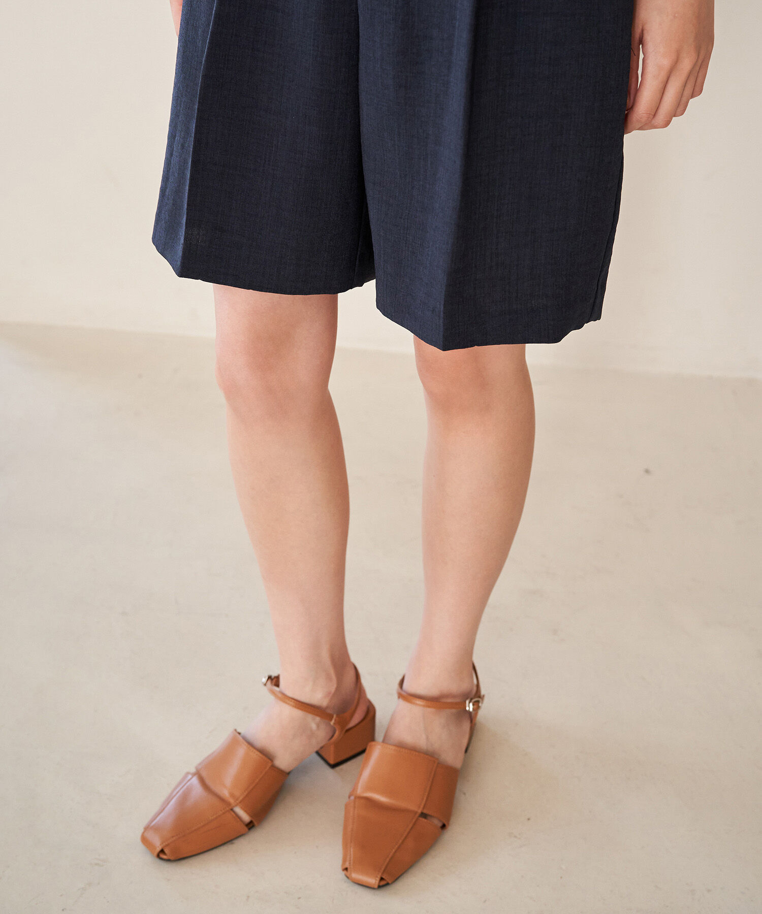 VIS「【接触冷感・洗える】美easyリネンライクショートパンツ」|その他|