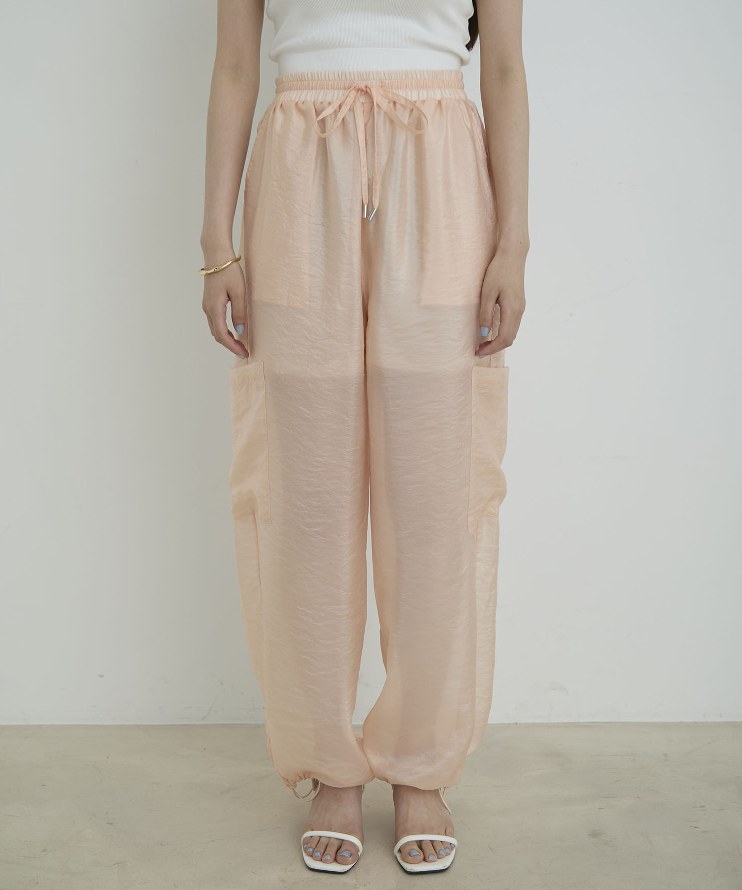 VIS「【洗える】シアーカーゴパンツ」|カーゴ|