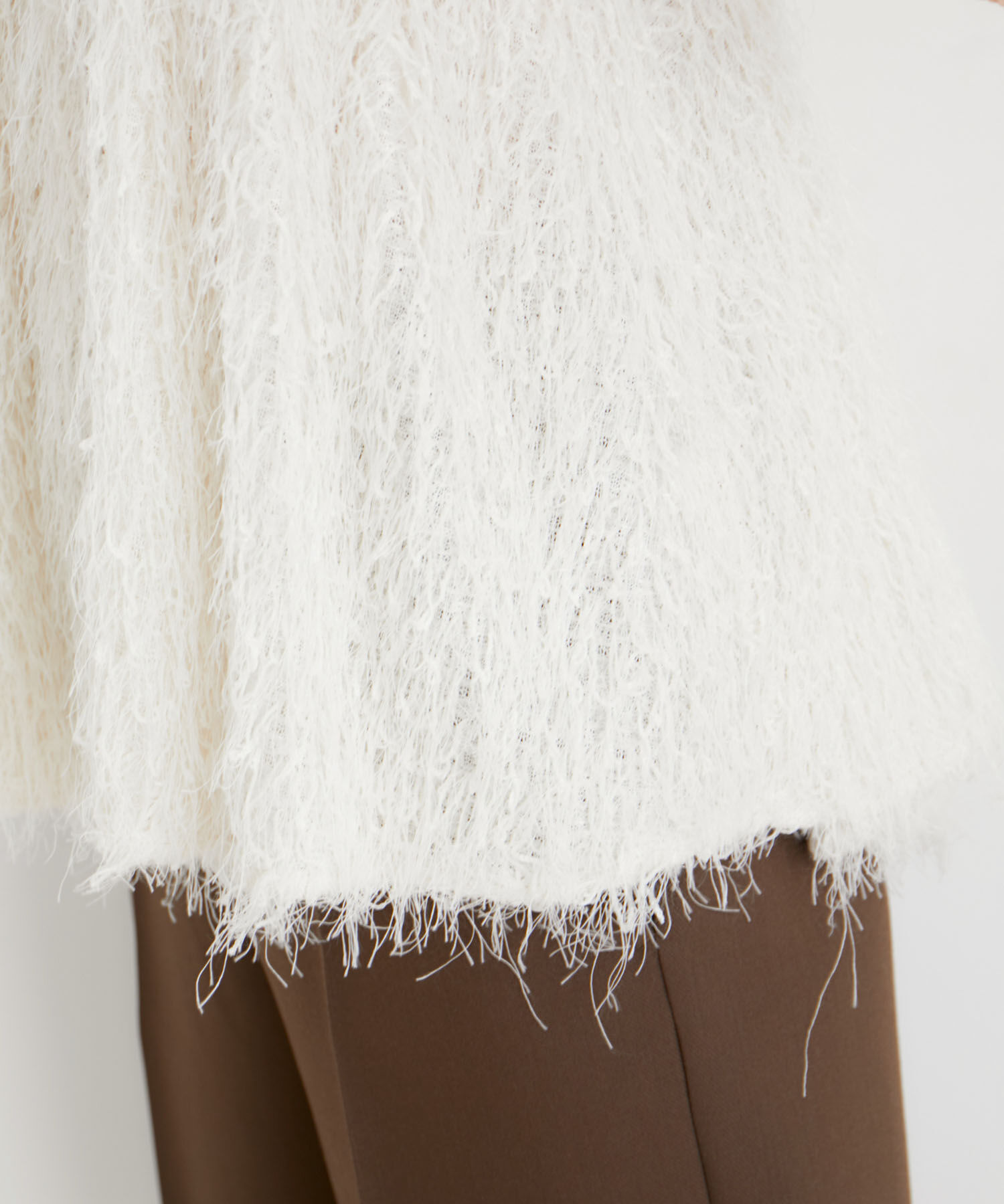 VIS「【洗える】フリンジフレアキャミブラウス」|シャツ・ブラウス|