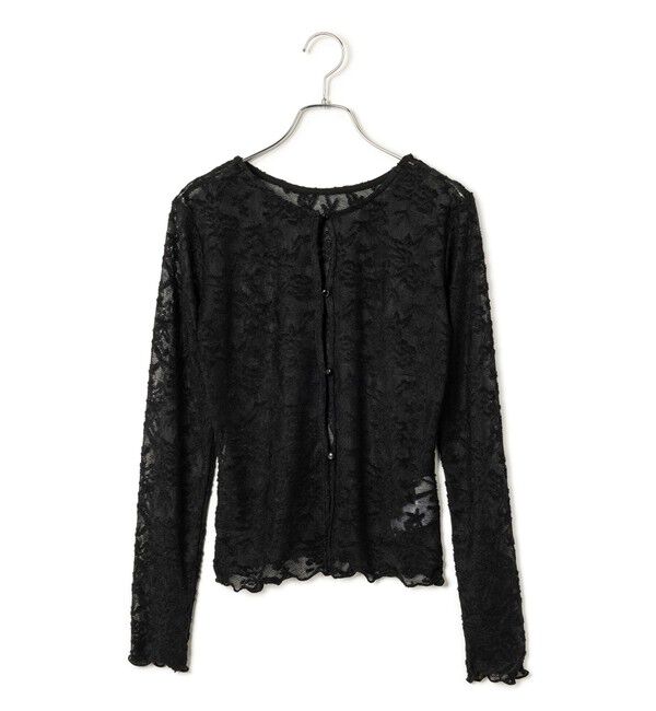 VIS「【前後2WAY】カットジャガードカーディガン【洗える】」|カーディガン|