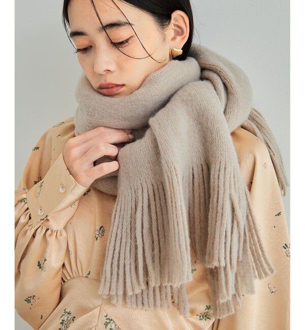 VIS「ミンクタッチもちもちストール」|ストール|ベージュサブ