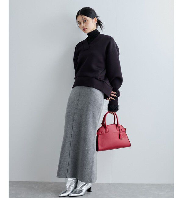 VIS「もちっとふわふわスフレタッチニュアンスＶネックプルオーバー【洗える】」|その他|