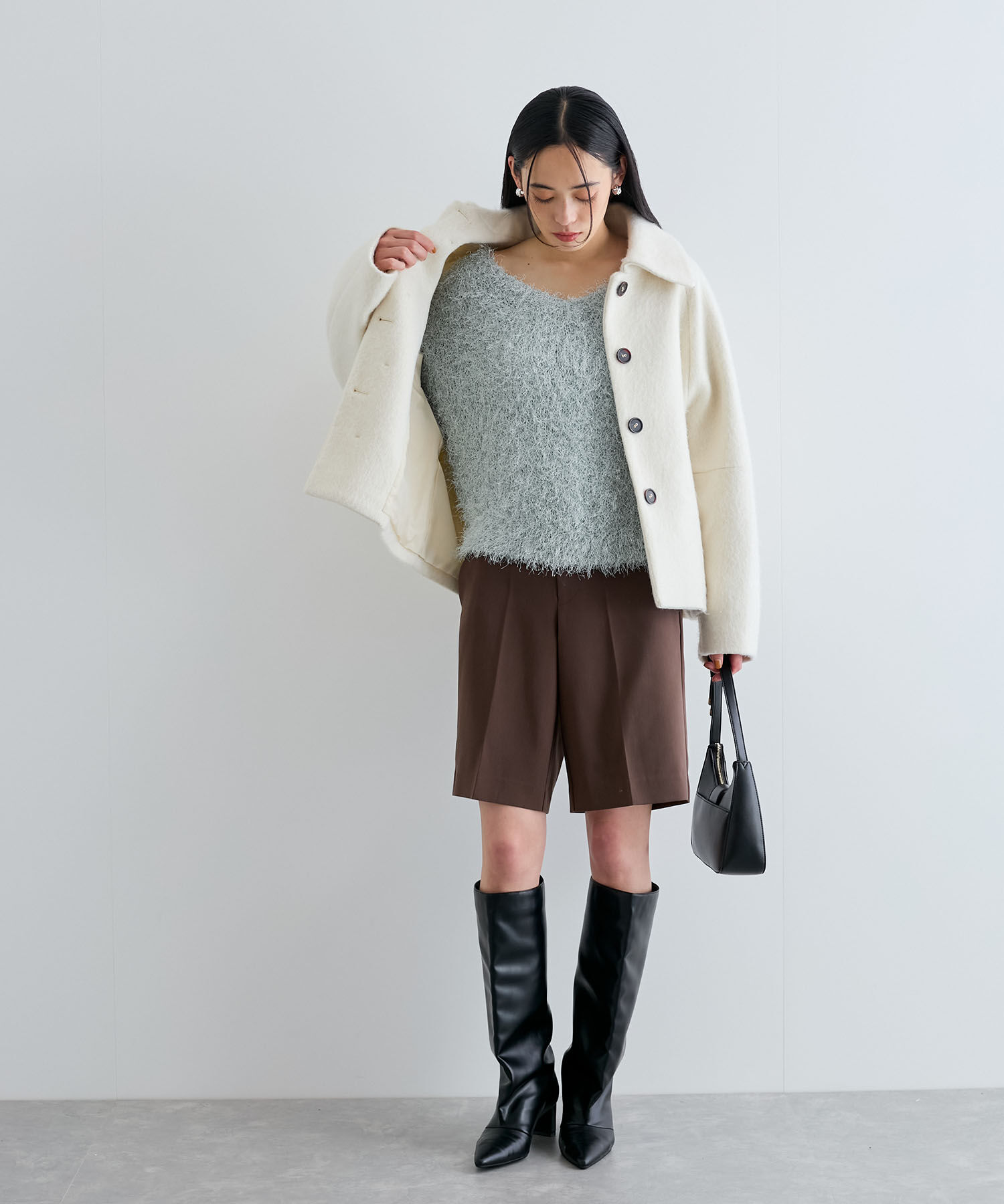 VIS「【洗える】ふわキラニットプルオーバー」|ニット・セーター|