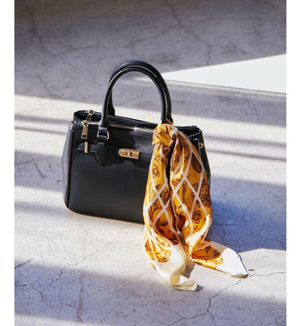 VIS「【新色追加】【2WAY】フロント金具3層トートバッグ」|ショルダー・メッセンジャー|クロメイン