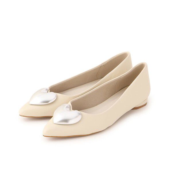 VIS「メタルハートパンプス」|バレエシューズ|