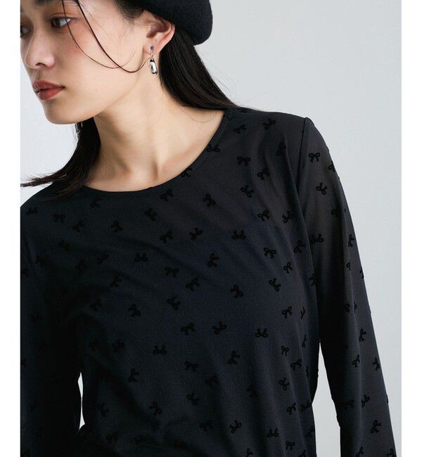 VIS「シアードット＆リボン柄プルオーバー」|Tシャツ・カットソー|クロサブ