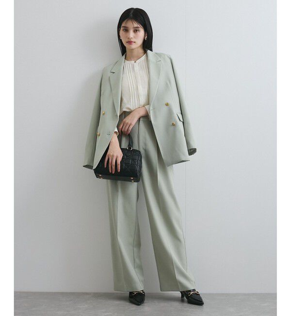 VIS「【洗える】フロントピンタックフリルブラウス」|シャツ・ブラウス|