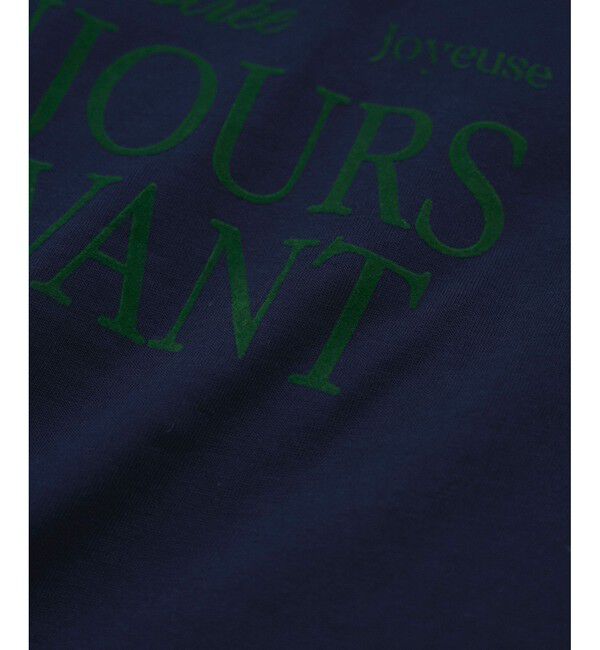 VIS「コンパクトフロッキープリントロゴTシャツ」|Tシャツ・カットソー|