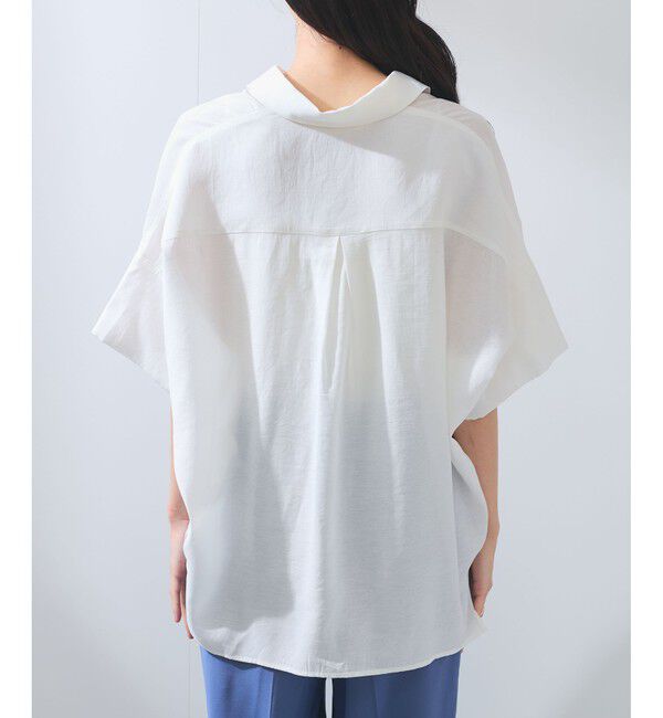 VIS「【WEB限定】バックシャンスキッパーブラウス」|シャツ・ブラウス|