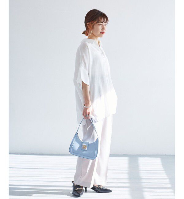 VIS「【WEB限定】バックシャンスキッパーブラウス」|シャツ・ブラウス|