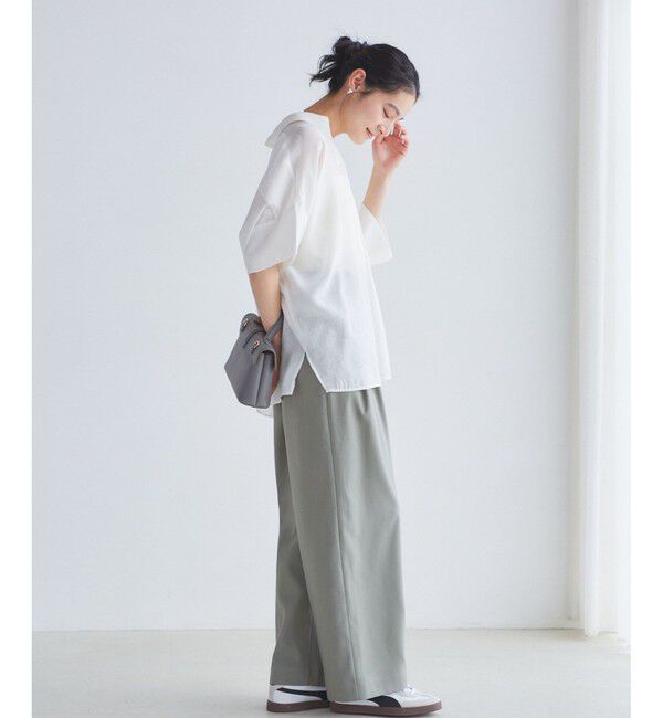 VIS「【WEB限定】バックシャンスキッパーブラウス」|シャツ・ブラウス|