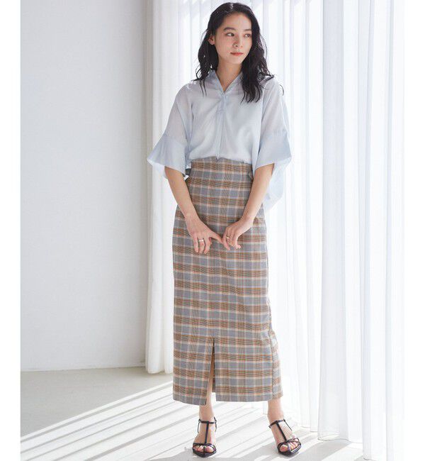 VIS「【WEB限定】バックシャンスキッパーブラウス」|シャツ・ブラウス|