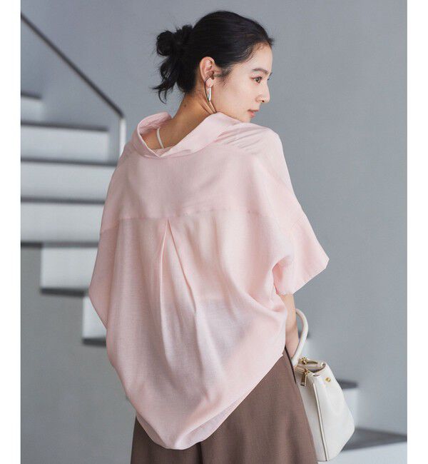 VIS「【WEB限定】バックシャンスキッパーブラウス」|シャツ・ブラウス|