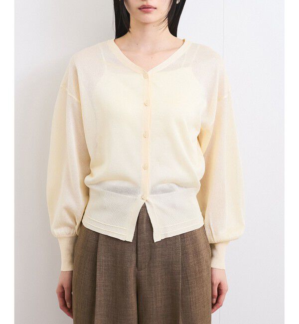 VIS「【前後2WAY】ハート釦シアーカーディガン」|カーディガン|