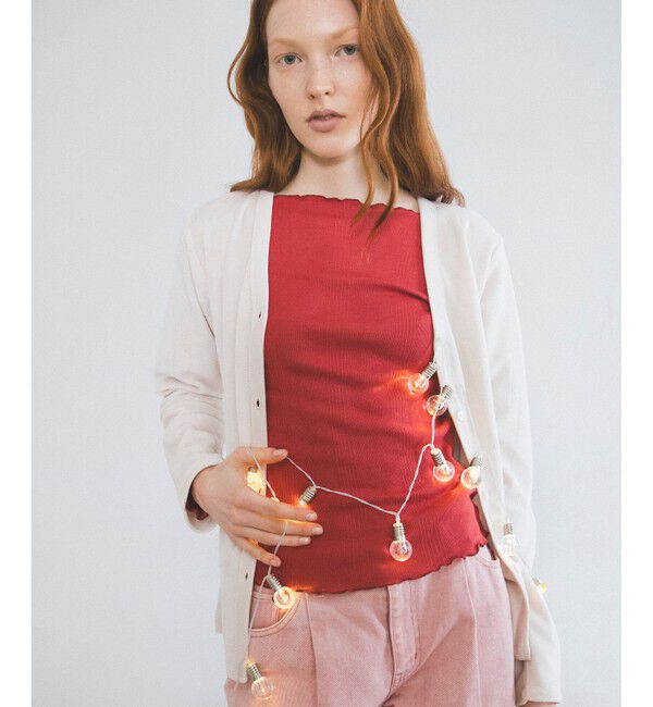 VIS「【Miller】VIS別注モデルベロアボタンアップカーディガン【洗える】」|カーディガン|