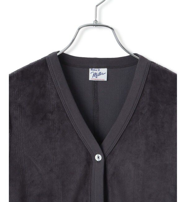 VIS「【Miller】VIS別注モデルベロアボタンアップカーディガン【洗える】」|カーディガン|