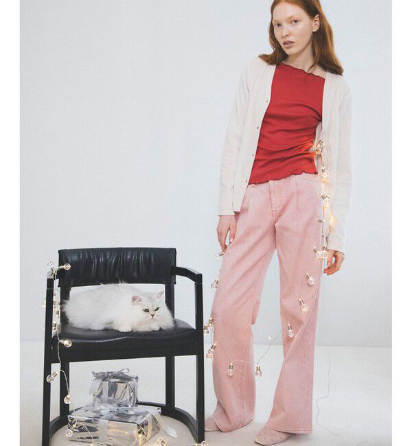 VIS「【Miller】VIS別注モデルベロアボタンアップカーディガン【洗える】」|カーディガン|