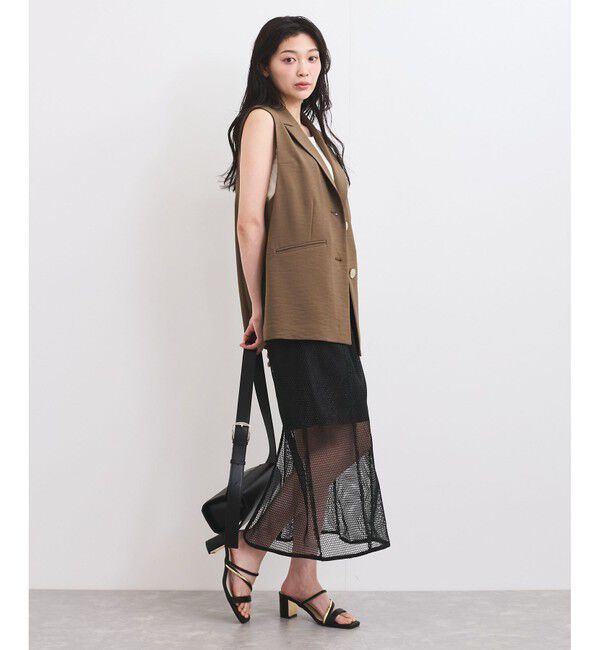 VIS「ラメメッシュスカート」|スカート|