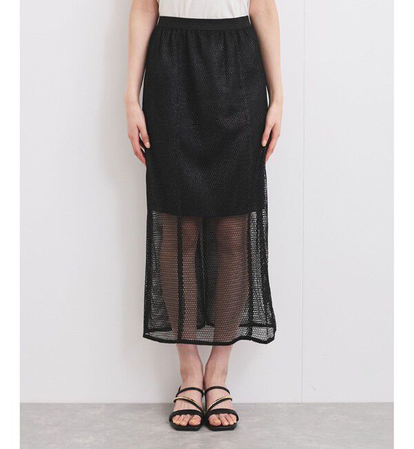 VIS「ラメメッシュスカート」|スカート|