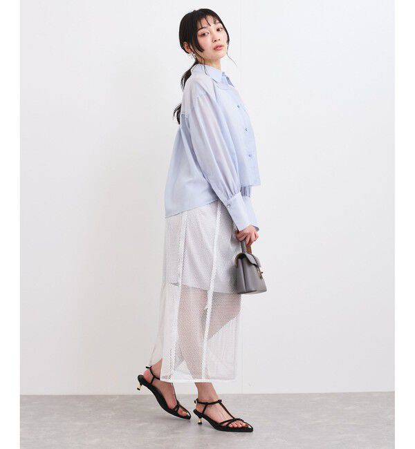 VIS「ラメメッシュスカート」|スカート|