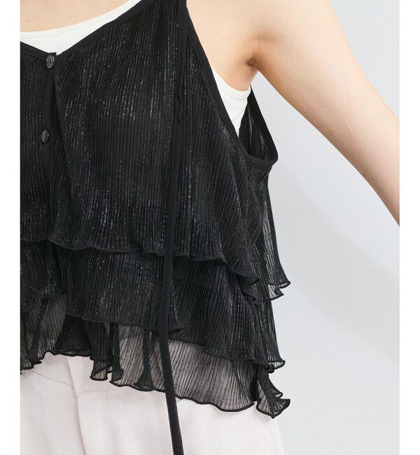 VIS「【WEB限定】【前後2WAY】グリッターフレアビスチェ」|キャミソール|