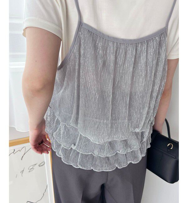 VIS「【WEB限定】【前後2WAY】グリッターフレアビスチェ」|キャミソール|