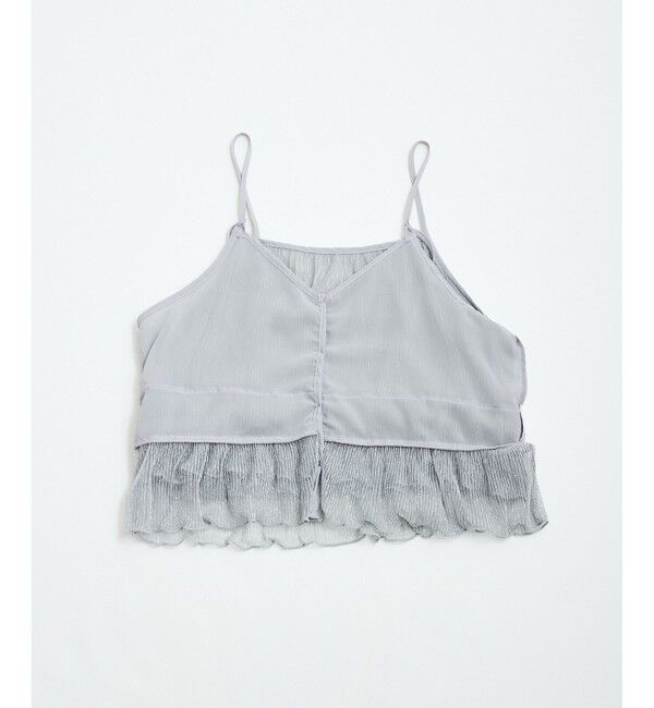 VIS「【WEB限定】【前後2WAY】グリッターフレアビスチェ」|キャミソール|