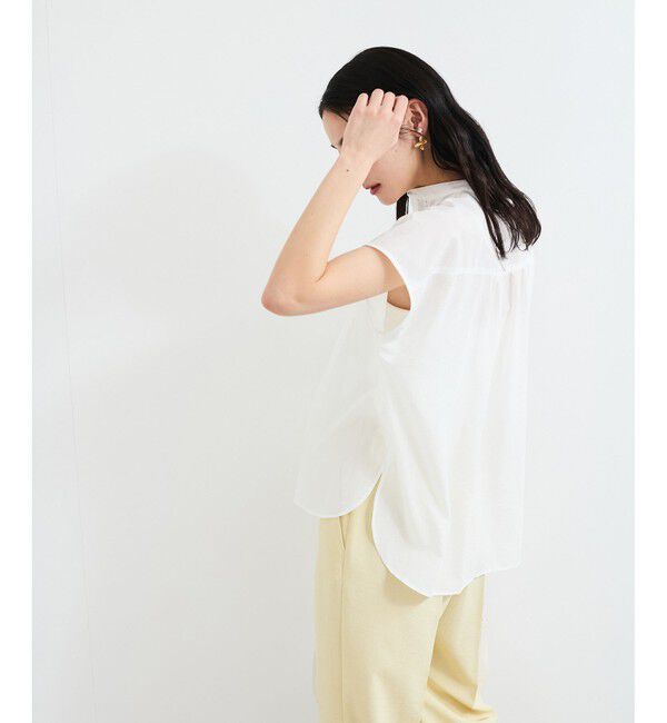 VIS「【接触冷感/洗える】気流染めスモッキングブラウス」|シャツ・ブラウス|