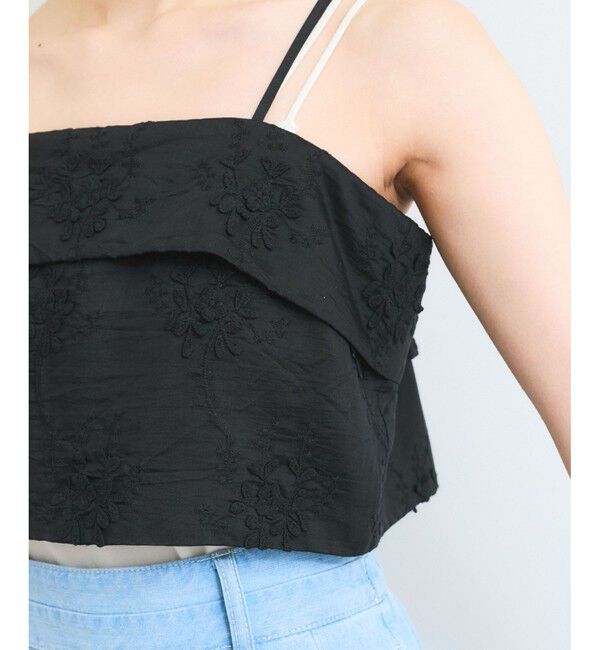 VIS「立体フラワービスチェ」|キャミソール|