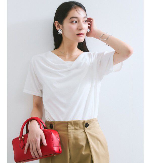 VIS「【夏トク価格】半袖ドレーププルオーバー」|Tシャツ・カットソー|