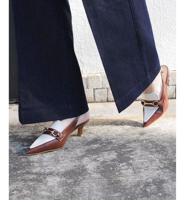 VIS「スリングバックビットパンプス」|パンプス|ブラウン系(21)