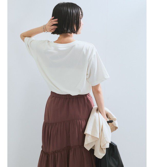 VIS「【接触冷感】箔グラフィックアートTシャツ」|Tシャツ・カットソー|