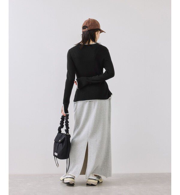 VIS「【WEB/一部店舗限定】配色メローバイカラーカーディガン」|カーディガン|