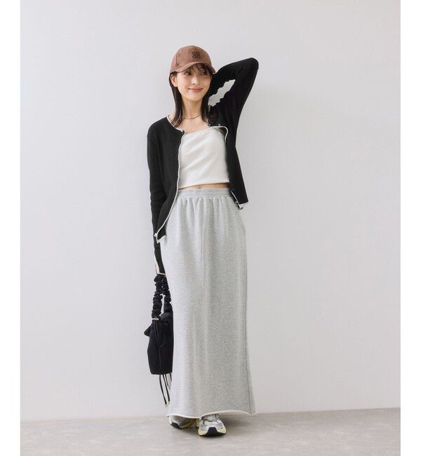 VIS「【WEB/一部店舗限定】配色メローバイカラーカーディガン」|カーディガン|