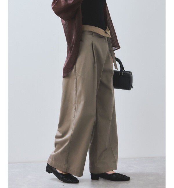 VIS「【洗える】2WAYラップデザインパンツ」|チノ|