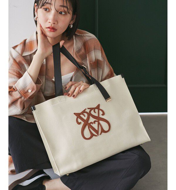 VIS「【軽量】【2WAY】ビッグロゴキャリーオントートバッグ」|トートバッグ|