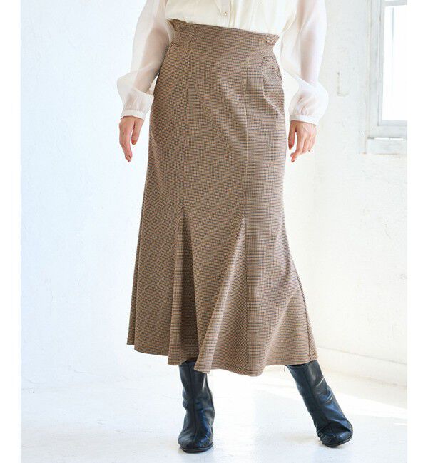 VIS「【美easy】ウーリッシュマーメイドスカート【セットアップ対応/洗える】」|スカート|