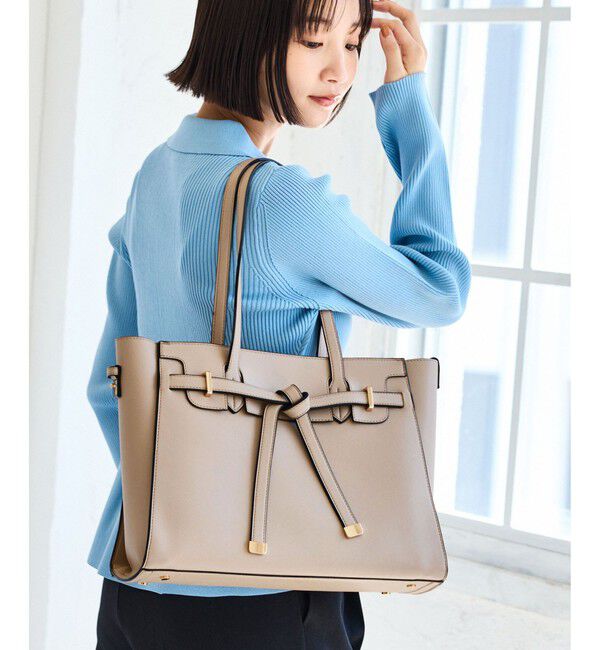 VIS「WEB限定追加【A4収納】フラップタイトートバッグ」|トートバッグ|