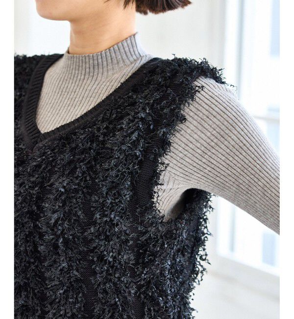 VIS「【2WAY】フリンジニットベスト」|ベスト・ジレ|