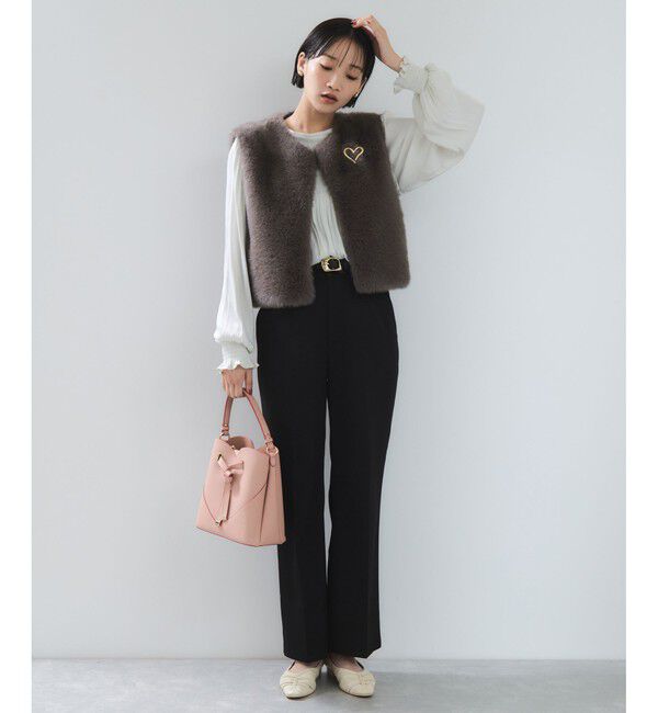 VIS「アソートファーショートベスト」|ベスト・ジレ|