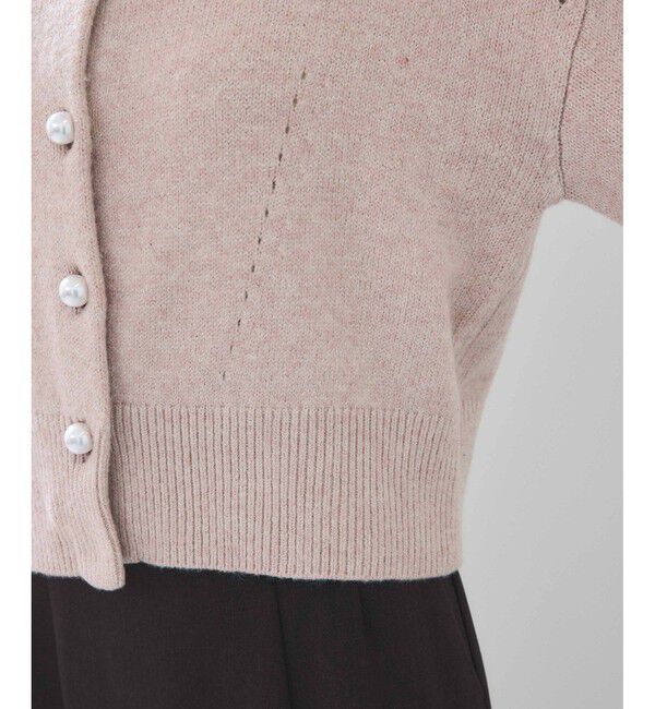 VIS「ハートアソートパール釦ラメミックスカーディガン/イージーケア・一部WEB限定カラー」|カーディガン|