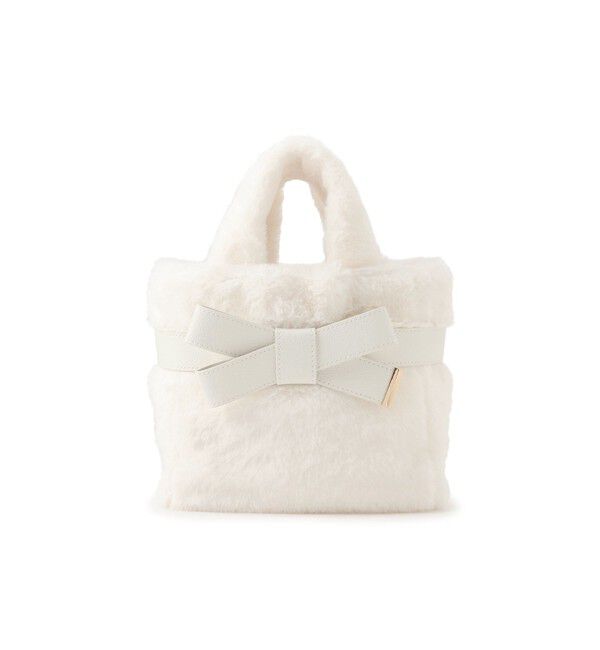 VIS「【2WAY】ファーリボントートバッグ」|トートバッグ|