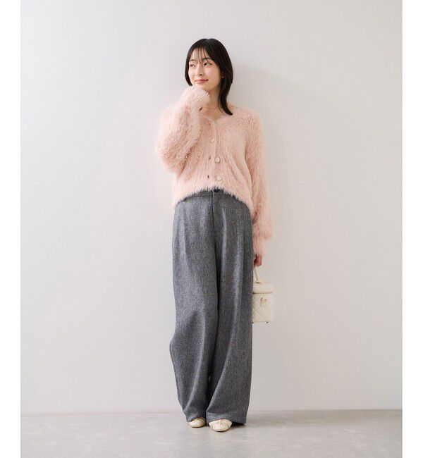 VIS「ラビットライクVネックカーディガン/イージーケア・WEB限定カラー」|カーディガン|