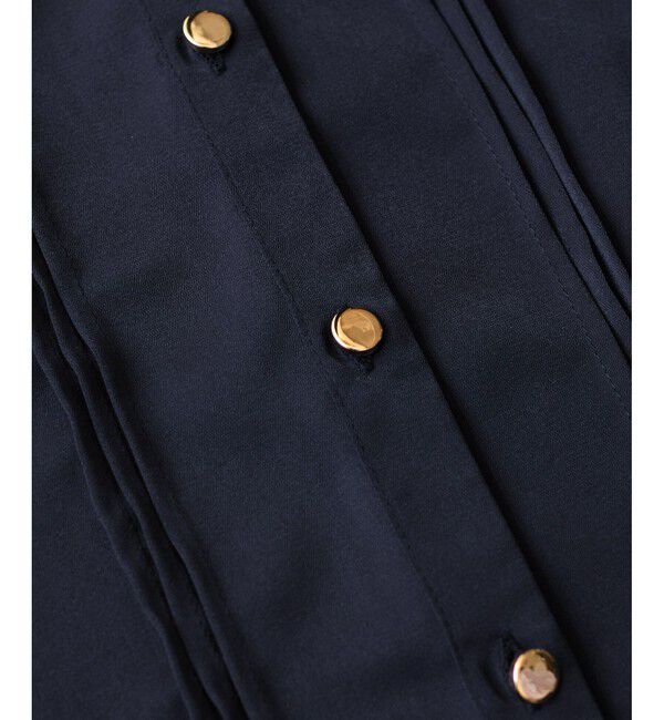 VIS「【WEB限定】スキッパーフリルデザインブラウス」|シャツ・ブラウス|