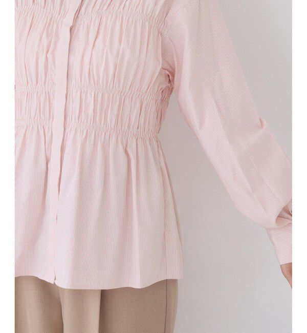 VIS「シャーリングデザインシャツ」|シャツ・ブラウス|