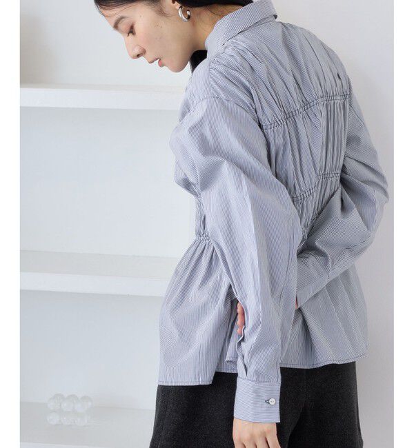 VIS「シャーリングデザインシャツ」|シャツ・ブラウス|