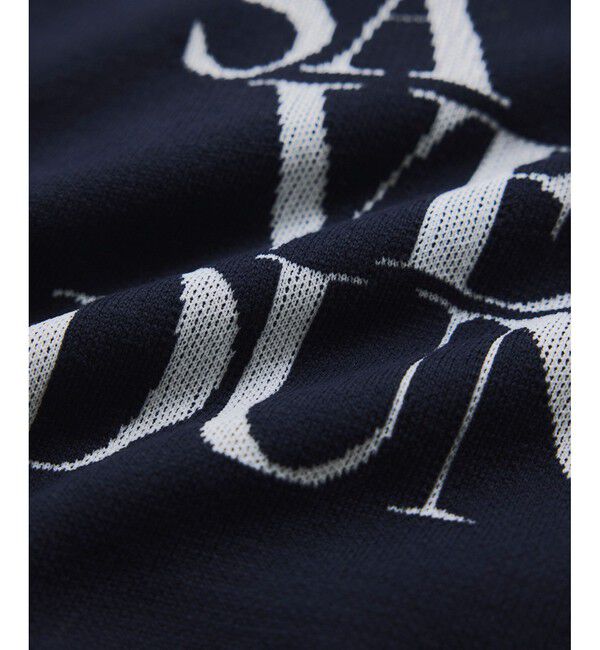 VIS「スウェットライクジャガードロゴニット」|ニット・セーター|