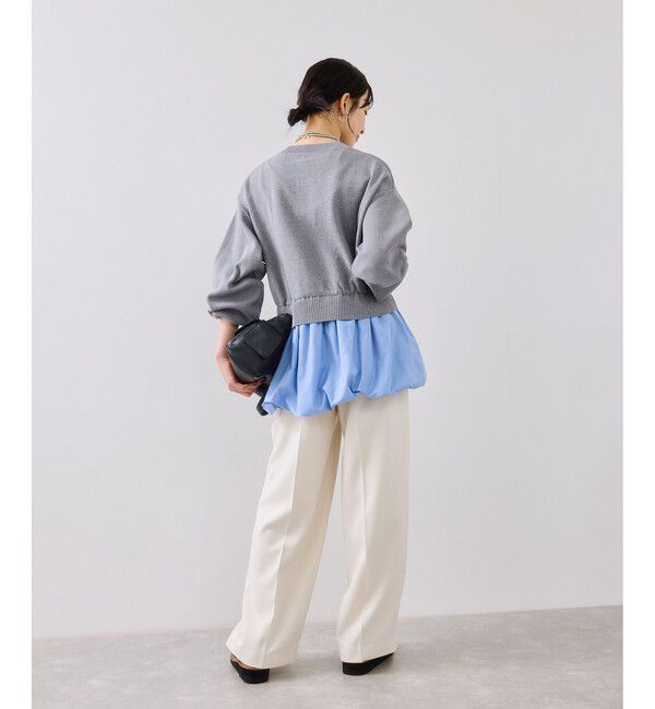 VIS「【WEB限定】シャツドッキングプルオーバー」|Tシャツ・カットソー|