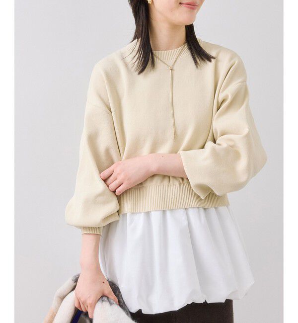 VIS「【WEB限定】シャツドッキングプルオーバー」|Tシャツ・カットソー|