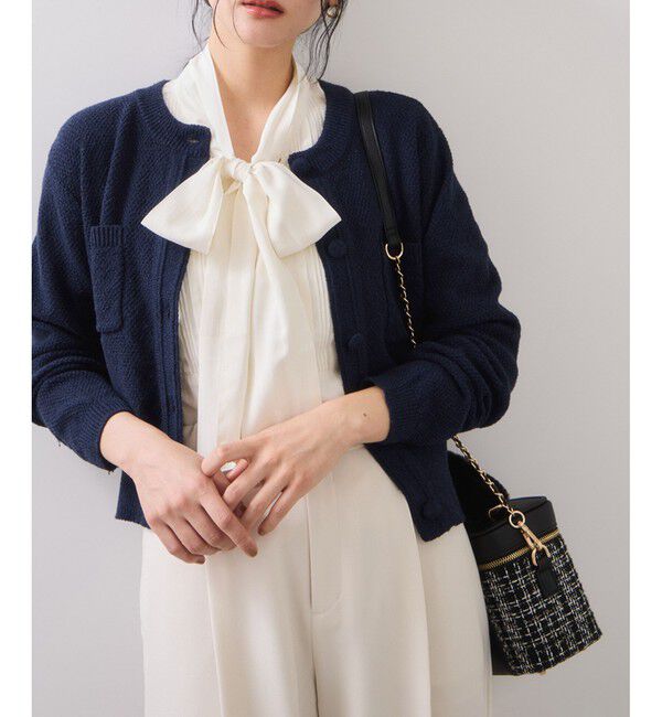 VIS「くるみ釦ニットカーディガン」|カーディガン|
